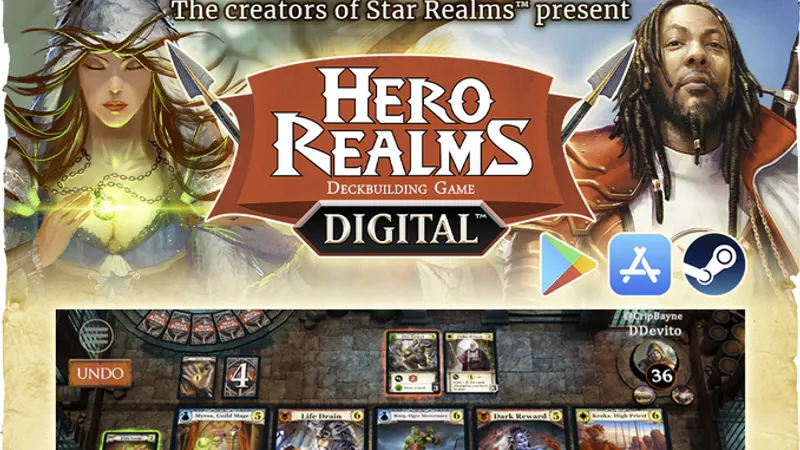 La version numérique de Hero Realms financée sur Kickstarter
