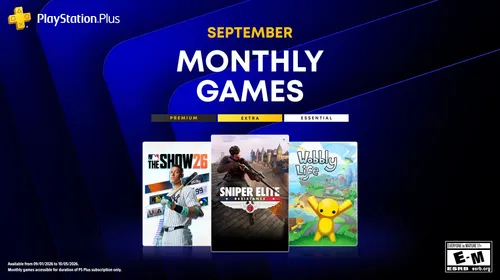 Jeux PS Plus septembre 2026 avec les quatre visuels de la sélection