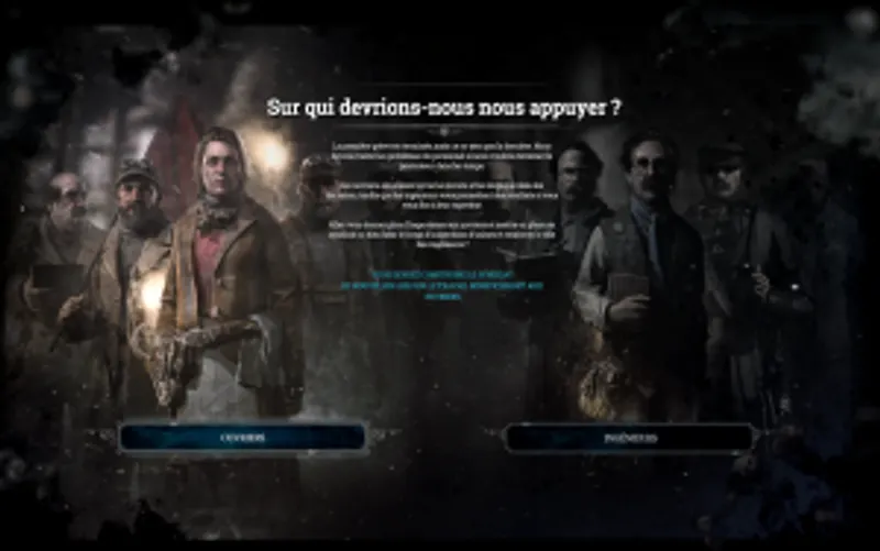 Frostpunk: Le Dernier Automne - Choix