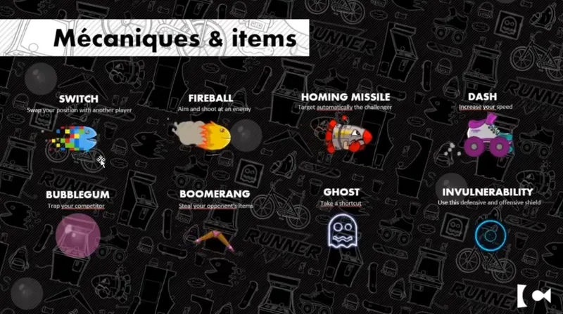 Les armes dans Runner Party