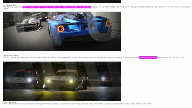 Forza 6 fuite avant le E3 !