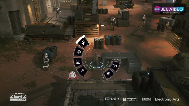 Star Wars Zero Company gameplay tactique avec escouade en mission Clone Wars
