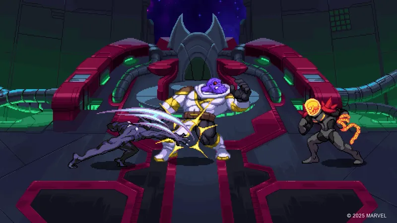 MARVEL Cosmic Invasion exploration et combat dans un décor Marvel