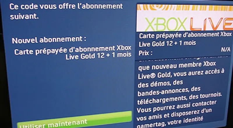 abonnement xboxlive