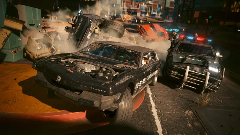 Capture officielle de Cyberpunk 2077 montrant le contexte de gameplay pour l'étape 5 du guide joueur