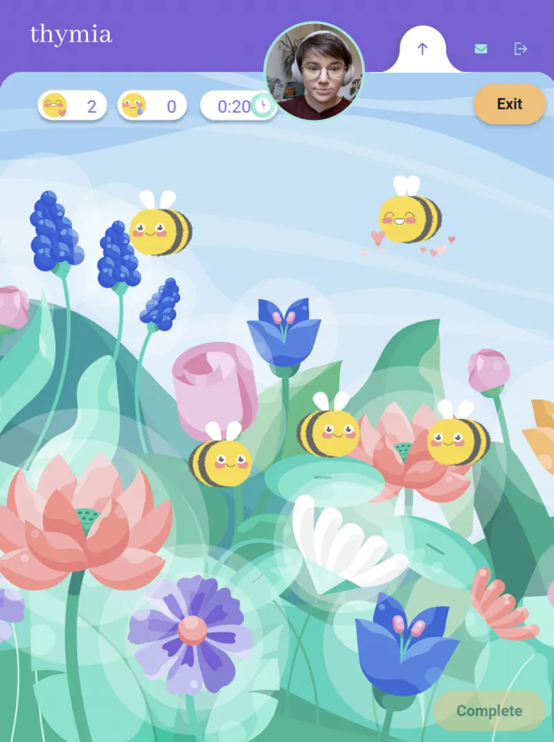 Capture écran Thymia