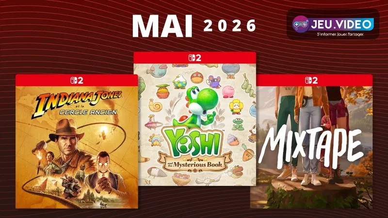 Indiana Jones Switch 2 montre Indy devant une relique dans le key art officiel