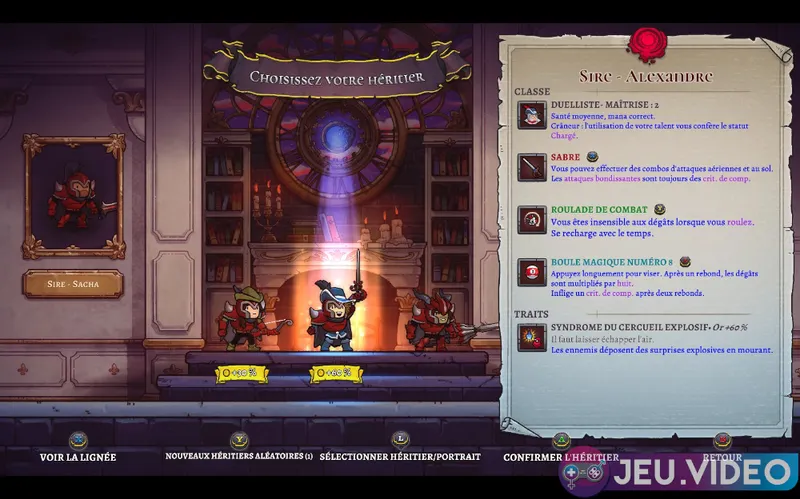 Test Rogue Legacy 2 - descendance