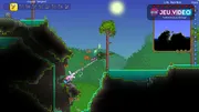 Terraria avec personnages, monstres et exploration en monde ouvert pour un guide débutant sur boss, PNJ et biomes
