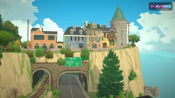 Paralives accès anticipé montrant la ville colorée et les maisons du jeu de simulation