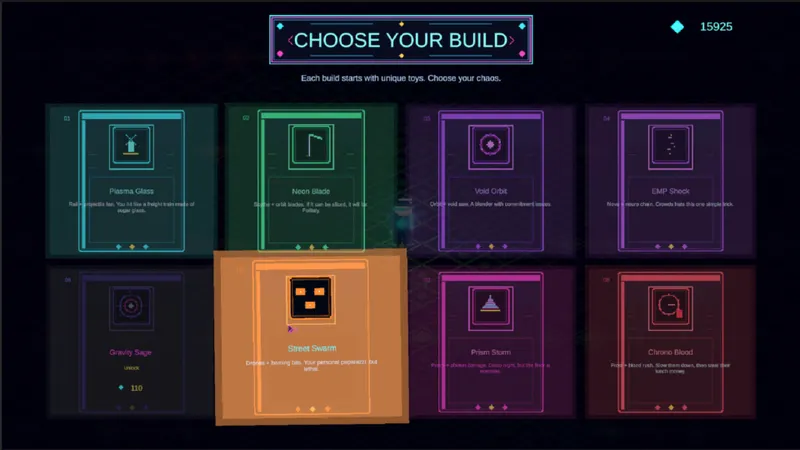 System Grid Crusher carte officielle et environnement cyberpunk