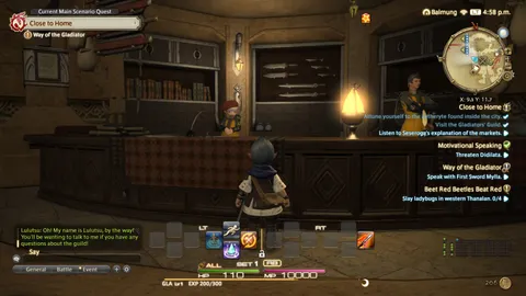 Illustration officielle de la restauration d’Ishgard dans Final Fantasy XIV, zone de progression pour les artisans