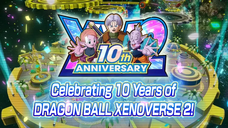 Xenoverse 2 anniversaire : visuel des célébrations des dix ans du jeu