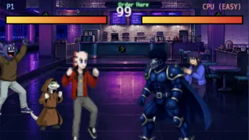Axolotl Rangefighters met en scène ses combattants dans un décor cyberpunk