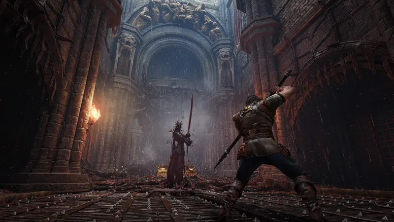 Capture officielle de Blades of Fire sur PS5 montrant une autre situation de combat ou d’exploration, utile pour repérer le jeu dans le catalogue