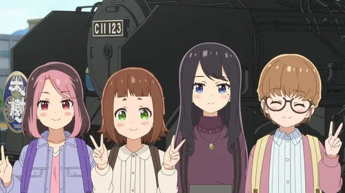 Tetsuryo anime, visuel de la série centré sur le voyage ferroviaire