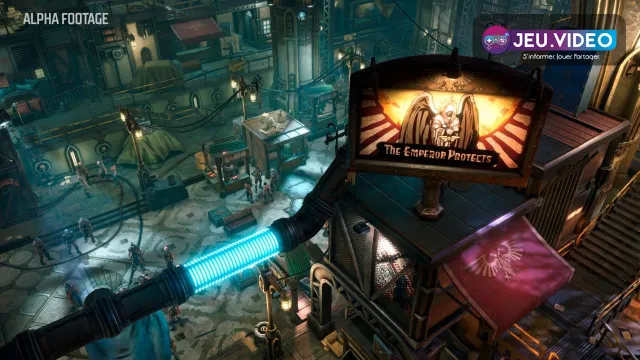 Warhammer Rogue Trader test avec key art officiel du CRPG tactique