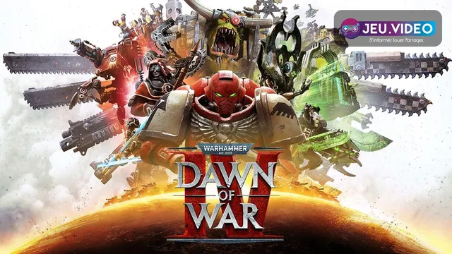 Dawn of War IV trailer montrant le logo du RTS Warhammer 40,000 sur Steam