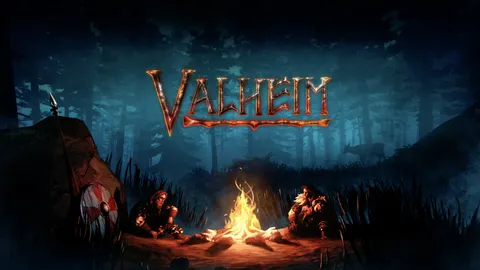 Scène officielle de Valheim dans un paysage nordique, pour illustrer l’exploration et la progression par les biomes