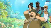Illustration officielle de Dave et de l'expédition dans la jungle