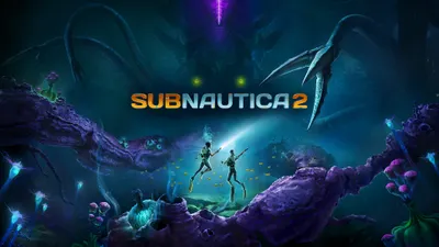 Subnautica 2 Game Pass avec deux plongeurs face à un léviathan sous-marin