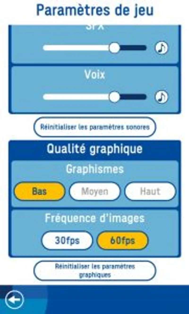 Options graphiques