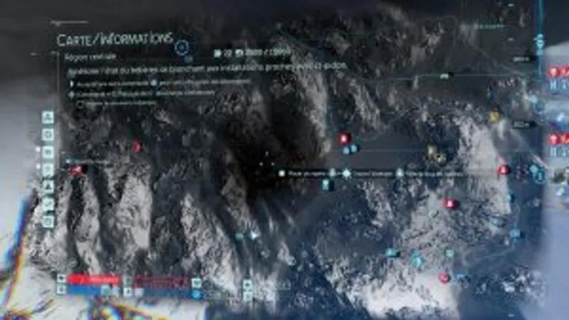 Death Stranding - Néantisation - Cratère carte