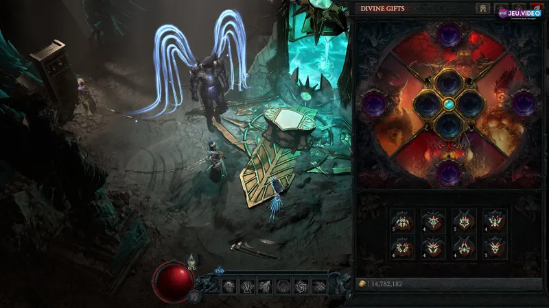 Visuel officiel de Diablo IV montrant les héros de Sanctuaire avant de préparer un build Nécromancien de progression