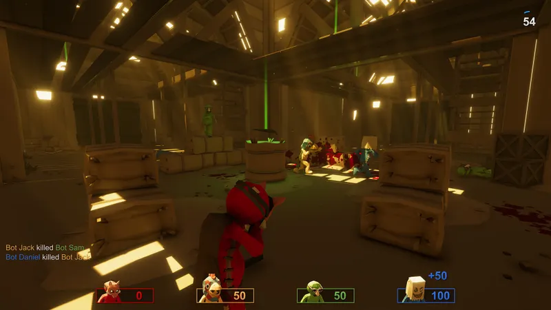 Pummel Party, capture publiée dans la galerie Steam du jeu