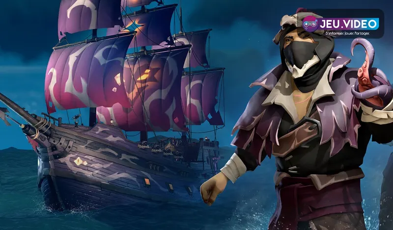 Flotte de Sea of Thieves montrant plusieurs navires à voiles pour choisir entre sloop, brigantin et galion au départ