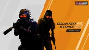 Bannière officielle de Counter-Strike 2 avec deux opérateurs, utilisée pour un guide de réglages FPS, viseur et latence