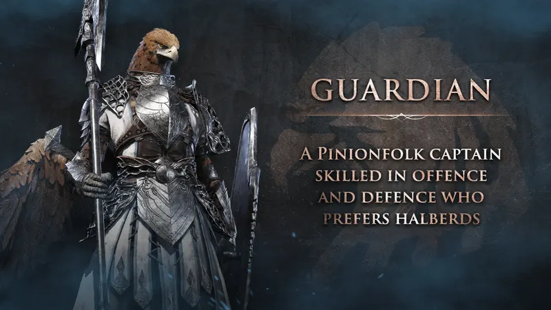 Carte officielle de Guardian dans Elden Ring Nightreign, classe défensive à choisir pour protéger les alliés et réussir les combats de nuit