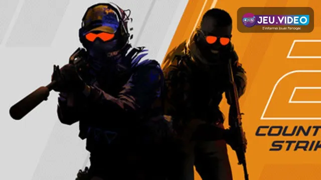 Visuel officiel horizontal de Counter-Strike 2 montrant des joueurs armés dans une rue urbaine
