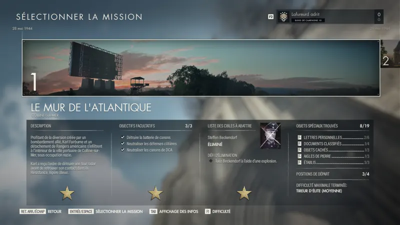 sniper elite 5 completionniste