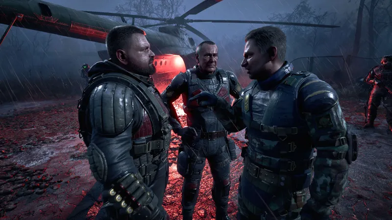 S.T.A.L.K.E.R. 2 Cost of Hope montrant une confrontation tendue entre soldats