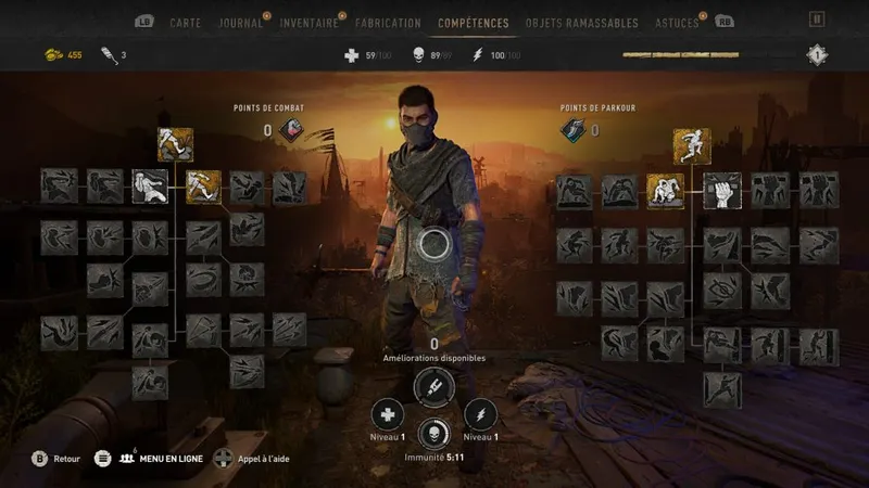 dying light 2 arbre de compétence