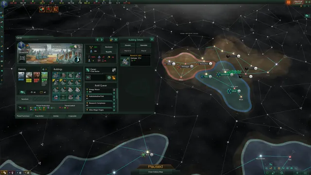 Stellaris Willpower : capture du jeu en illustration des idéologies annoncées