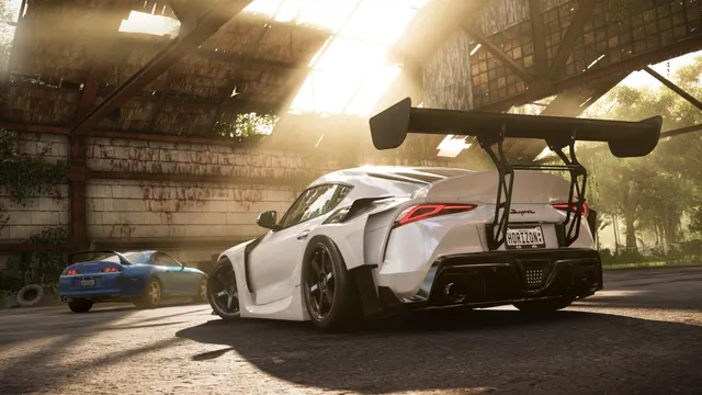 Forza Horizon 5 avec une voiture Toyota sur une route
