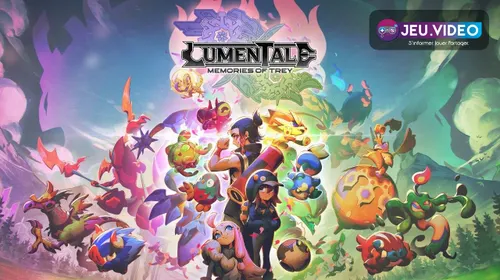 Key art officiel de LumenTale Memories of Trey avec Trey et les Animon