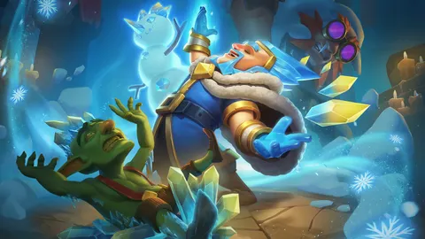 Clash Royale Minion Academy avec l’Ice Wizard au centre de l’illustration