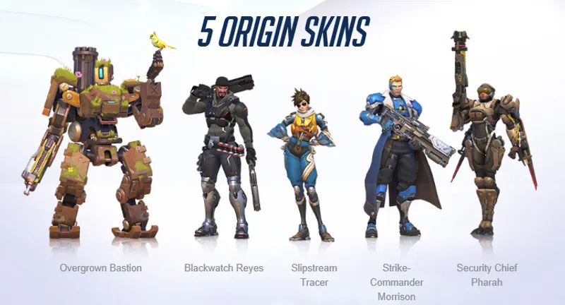 Overwatch skins édition origins
