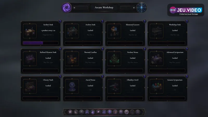 Capture officielle Steam de The Infinite Grimoire montrant l académie magique
