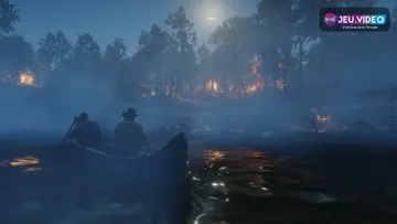 Illustration officielle de Red Dead Redemption 2 montrant Arthur Morgan à cheval dans l’Ouest américain