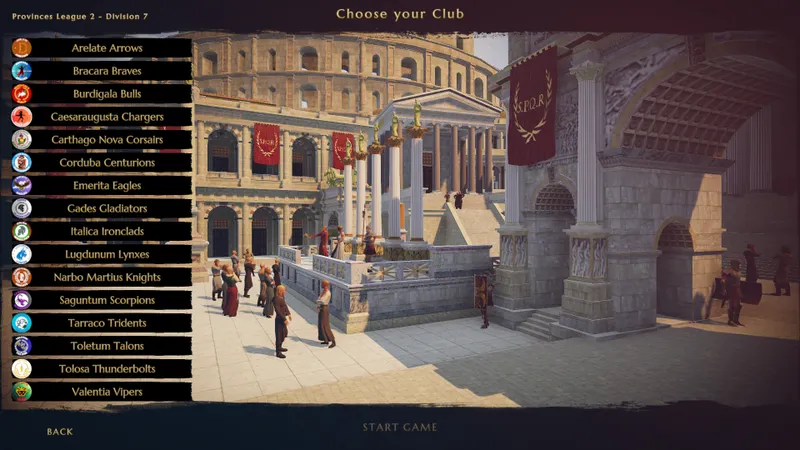 Official Ludus Magnatus : Gladiator Manager Simulator screenshot showing gameplay context for step 2 of this player guide