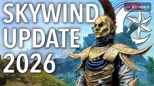 Skywind 2026 trailer montrant l’art officiel The Road Continued de Vvardenfell
