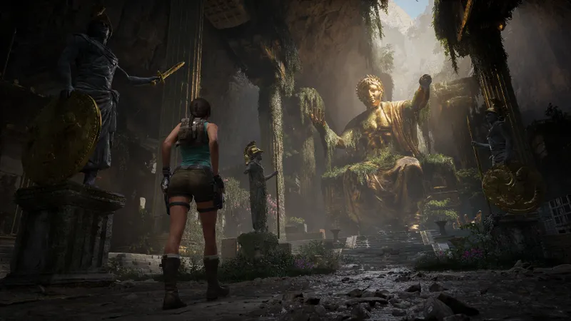 Tomb Raider Legacy of Atlantis montre Lara dans des ruines antiques sur PS5