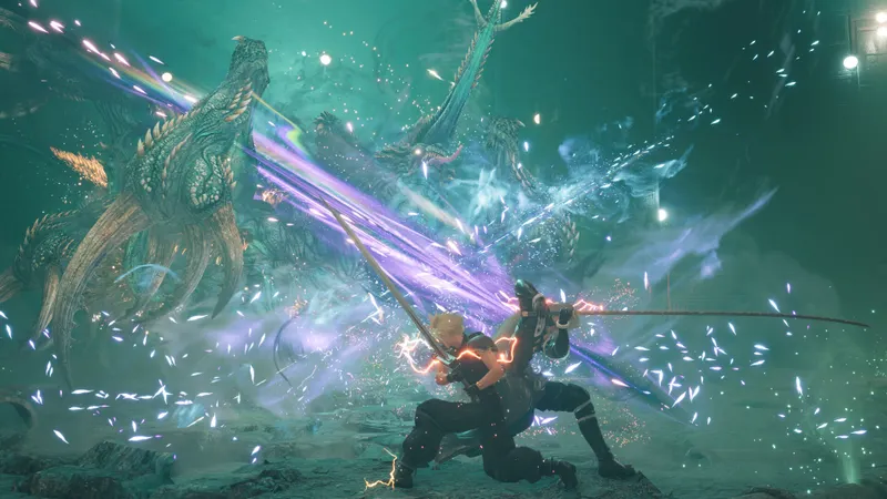 Capture officielle de Final Fantasy VII Rebirth montrant le contexte de gameplay pour l'étape 3 du guide joueur