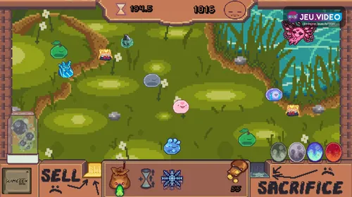 Official Slimelon cover art showing colourful slimes in the ranch