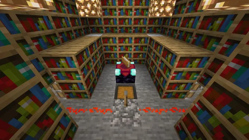 Minecraft - Salle d'enchantement