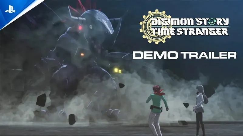 Digimon Story Time Stranger montrant un combat de la démo officielle